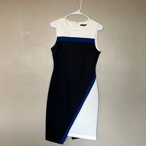 Tommy Hilfiger Scuba Sheath Colorblock Dress Size 8